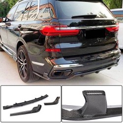 Диффузор заднего бампера Карбон V1 (M-Sport) для BMW X7 G07 2019- гг