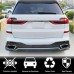 Диффузор заднего бампера Карбон V1 (M-Sport) для BMW X7 G07 2019- гг
