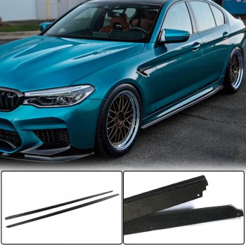 Накладки на пороги Карбон V4 (для 2017-2020 M-Sport/M5) для BMW 5 серія G30/31 рр