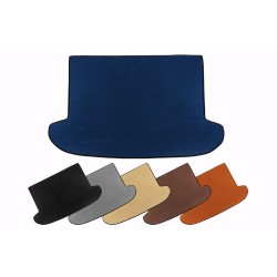 Коврик в багажник (5-ти местный/короткая база, синий) для Fiat Doblo II 2010-2022 гг