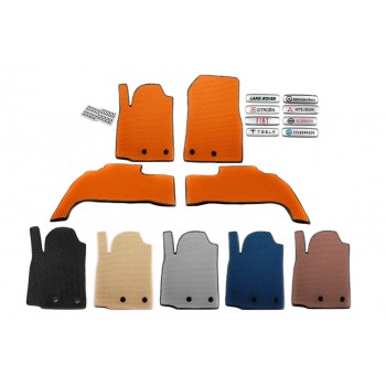 Килимки EVA (Помаранчевий) для Citroen C-3 2002-2009 рр