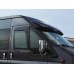 Козирьок на лобове скло (чорний глянець, 5мм) для Ford Transit 2000-2014 рр