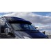Козирьок на лобове скло (чорний глянець, 5мм) для Ford Transit 2000-2014 рр