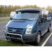 Козирьок на лобове скло (чорний глянець, 5мм) для Ford Transit 2000-2014 рр