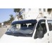 Козырек на лобовое стекло (черный глянец, 5мм) для Ford Transit 1991-2000 гг