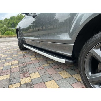 Бокові пороги Fullmond (2 шт., алюміній) для Ауди Q7 2005-2015 рр