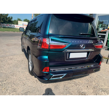 Задний диффузор TRD (2016-2022) Белый цвет для Lexus LX570 / 450d
