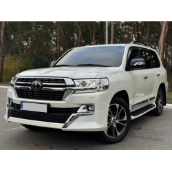 Передняя накладка 2016-2025 (Executive 2021) Белый цвет для Toyota Land Cruiser 200