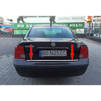 Кромка багажника SD 1996-2001 (нерж) для Volkswagen Passat B5 рр Кромка багажника SD 1996-2001 (нерж) для Volkswagen Passat B5 рр