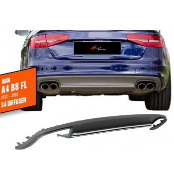 Дифузор заднього бампера DPT (2012-2015) для Ауди A4 B8 рр Дифузор заднього бампера DPT (2012-2015) для Ауди A4 B8 рр