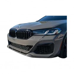 Накладка на передній бампер DPT Lip V1 (для M-Performance 2020-2024, чорний глянець) для BMW 5 серія G30/31 рр
