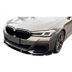 Накладка на передній бампер DPT Lip V2 (для M-Performance 2020-2024, чорний глянець) для BMW 5 серія G30/31 рр