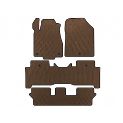 Коврики EVA (3 ряда, Коричневый) для Acura MDX 2007-2013 гг