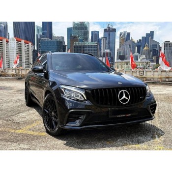 Передняя решетка 2015-2019 (GT Panamericana Black) для Mercedes GLC coupe C253