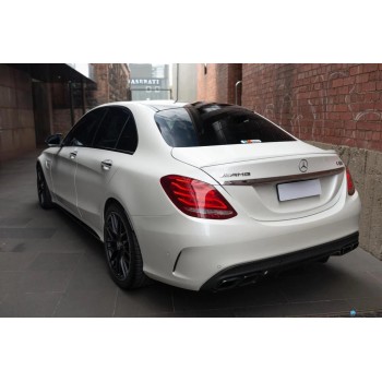 Задний бампер под диффузор (AMG C63-designs 2014-2018) для Mercedes C-сlass W205