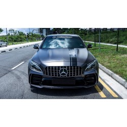 Передний бампер в сборе (дизайн C63 GT) для Mercedes C-сlass W205 2014-2021 гг