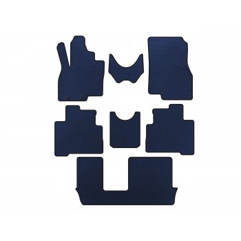 Килимки EVA (3 ряди, Синій) для Mitsubishi Grandis 2003-2011 рр
