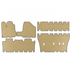 Килимки EVA (3 ряди, Бежевий) для Toyota Sienna 2003-2009 рр