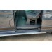 Боковые пороги Allmond Grey (2 шт., алюм.) Длинная база для Ford Custom 2013-2022 гг