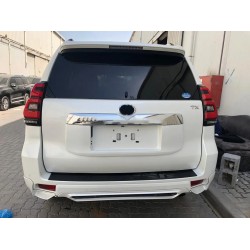 Задняя накладка TRD (для 2017-2025, белая) для Toyota Land Cruiser Prado 150