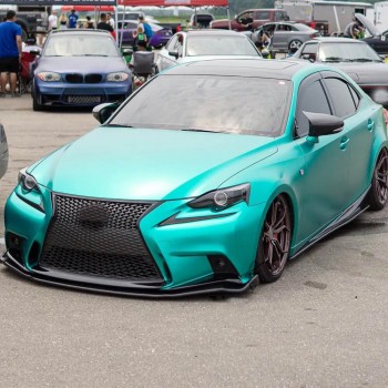 Боковые пороги (для Base/F-Sport 2013-2020, Карбон) для Lexus IS 2013- гг