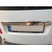 Накладка над номером (2 дверн, нерж) Без надписи, Carmos - Турецкая сталь. для Volkswagen Caddy 2004-2010 гг