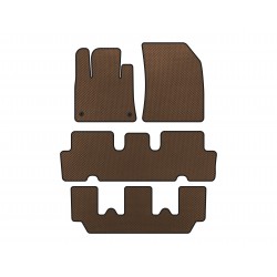 Коврики EVA (3 ряда, Коричневый) для Citroen C-4 Picasso 2013-2022 гг