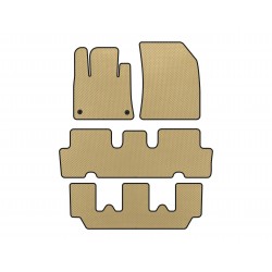 Коврики EVA (3 ряда, Бежевый) для Citroen C-4 Picasso 2013-2022 гг