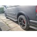 Боковые пороги X5-тип black (2 шт, алюм) Длинная база для Volkswagen T5 Multivan 2003-2010 гг
