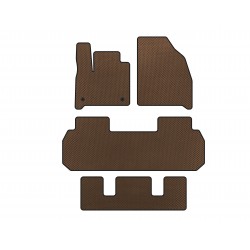Коврики EVA (3 ряда, Коричневый) для Chevrolet Traverse 2017- гг