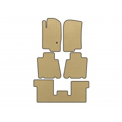 Коврики EVA (3 ряда, Бежевый) для Ford Explorer 2001-2005 гг