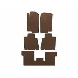 Коврики EVA (3 ряда, Коричневый) для Ford Explorer 2001-2005 гг
