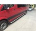 Бокові пороги Fullmond (2 шт, алюм) Long/ExtraLong для Mercedes Sprinter W906 2006-2018 рр