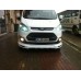 Накладка на передній бампер (2013-2017, під фарбування) для Ford Custom рр