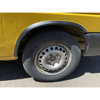 Накладки на арки (4 шт, черные) Нержавейка для Volkswagen T4 Transporter