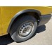 Накладки на арки (4 шт, черные) Нержавейка для Volkswagen T4 Transporter