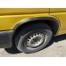 Накладки на арки (4 шт, черные) Нержавейка для Volkswagen T4 Transporter