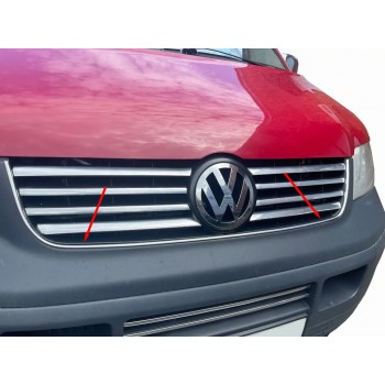Окантовка решетки радиатора (нержавейка) для Volkswagen T5 Transporter 2003-2010 гг