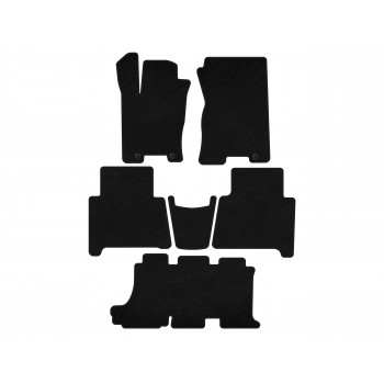 Килимки текстильні Classic (3 ряди, Чорний) для Kia Mohave