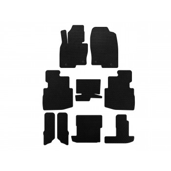 Килимки EVA (3 ряди, 7-ми місний, Чорний) для Mazda CX-9 2017- рр