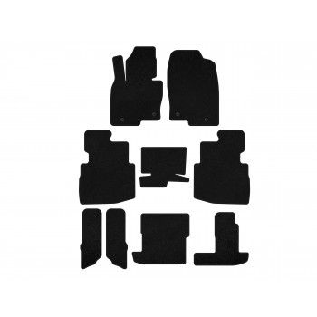 Коврики текстильные Premium (3 ряда, 7-местный, Черный) для Mazda CX-9 2017- гг Коврики текстильные Premium (3 ряда, 7-местный, Черный) для Mazda CX-9 2017- гг