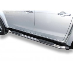 Бокові пороги Amazon Chome (2 шт., нерж) для Volkswagen Amarok 2022- рр