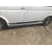 Боковые трубы (2 шт, нерж) 60мм, Короткая база для Volkswagen T5 Transporter 2003-2010 гг