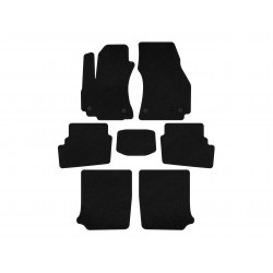 Текстильные коврики Classic (3 ряда, 2003-2005, 7-местный, Черный) для Opel Zafira A