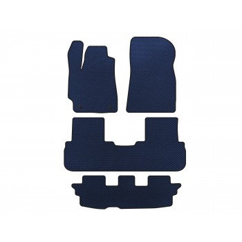 Килимки EVA (3 ряди, Синій) для Toyota Highlander 2008-2013 рр