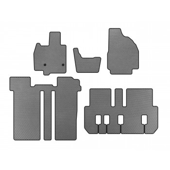 Коврики EVA (3 ряда, 6-ти местный, Серый) для Toyota Previa 2006-2019 гг