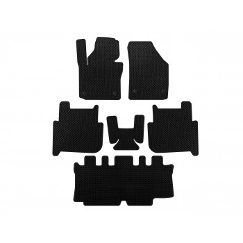 Килимки EVA (3 ряди, 2006-2010, 7-ми місний, Чорний) для Volkswagen Touran рр