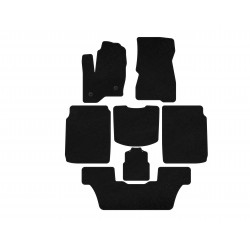 Текстильные коврики Classic (3 ряда, 2013-2019, Черный) для Ford Flex