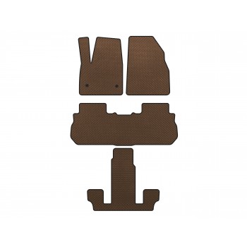 Килимки EVA (3 ряди, 2017-2019, Коричневий) для GMC Acadia 2017- рр