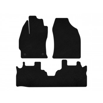 Килимки текстильні Premium (2 ряди, Чорний) для Toyota Prius Plus Килимки текстильні Premium (2 ряди, Чорний) для Toyota Prius Plus